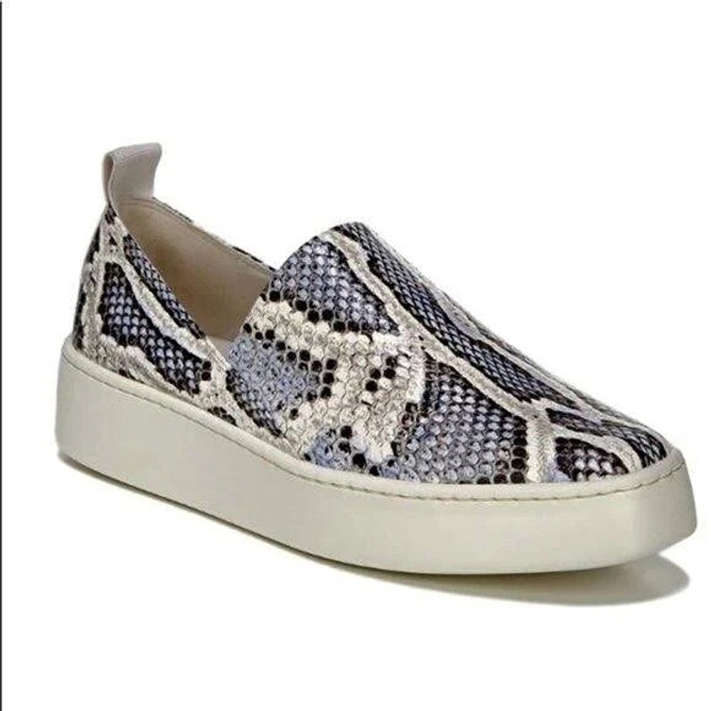 NWT Vince Saxon 2 Slide-On Sneaker - Mottled Snake 7.5